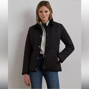 Lauren Ralph Lauren Faux-Sherpa-Collar Quilted Coat